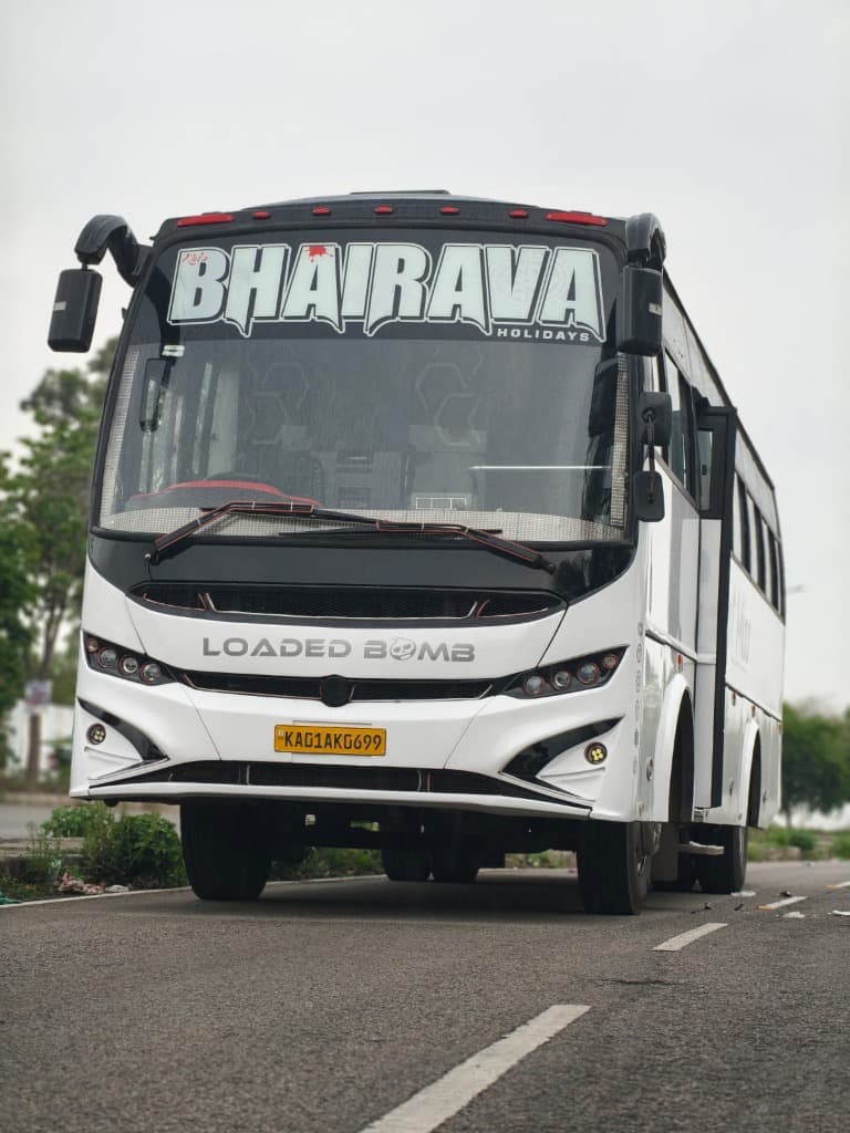 Bhairava Holidays flagship luxury coach (KA01AK0699 - Loaded Bomb)
